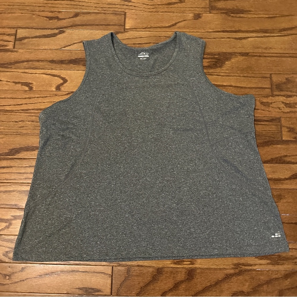 BCG Plus Gray Workout Sleeveless Tank, size 3X